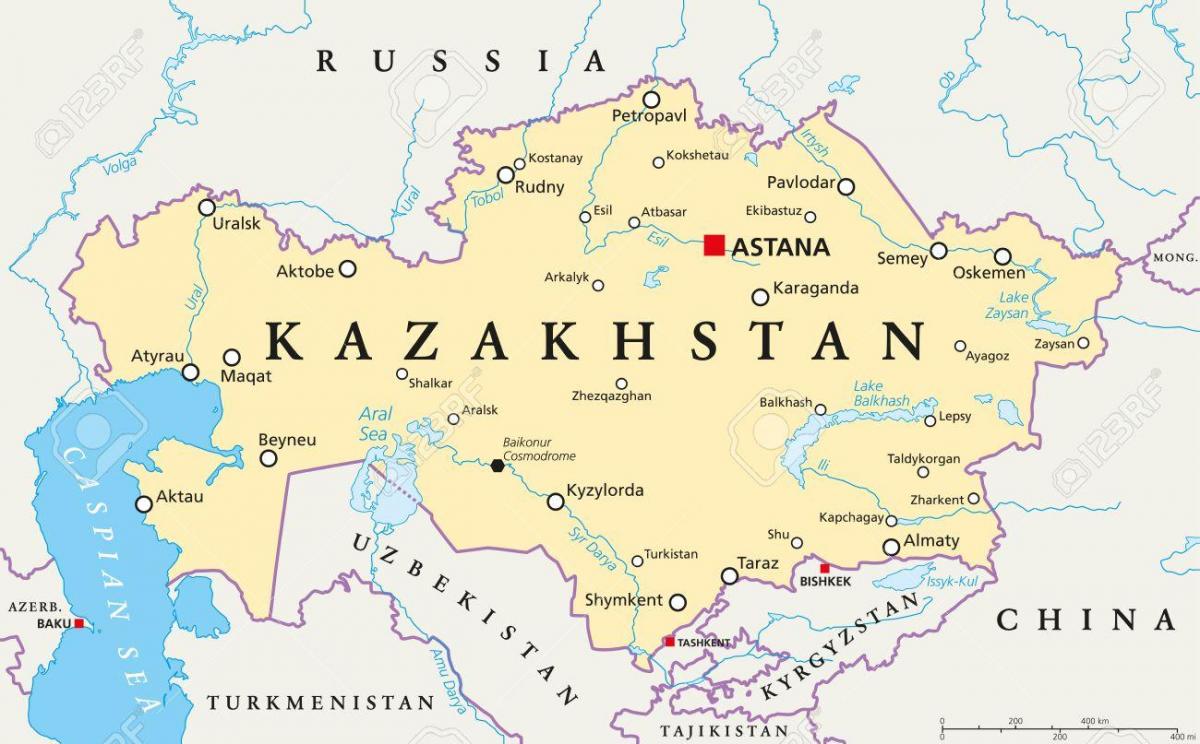 의 지도 아스타나 카자흐스탄