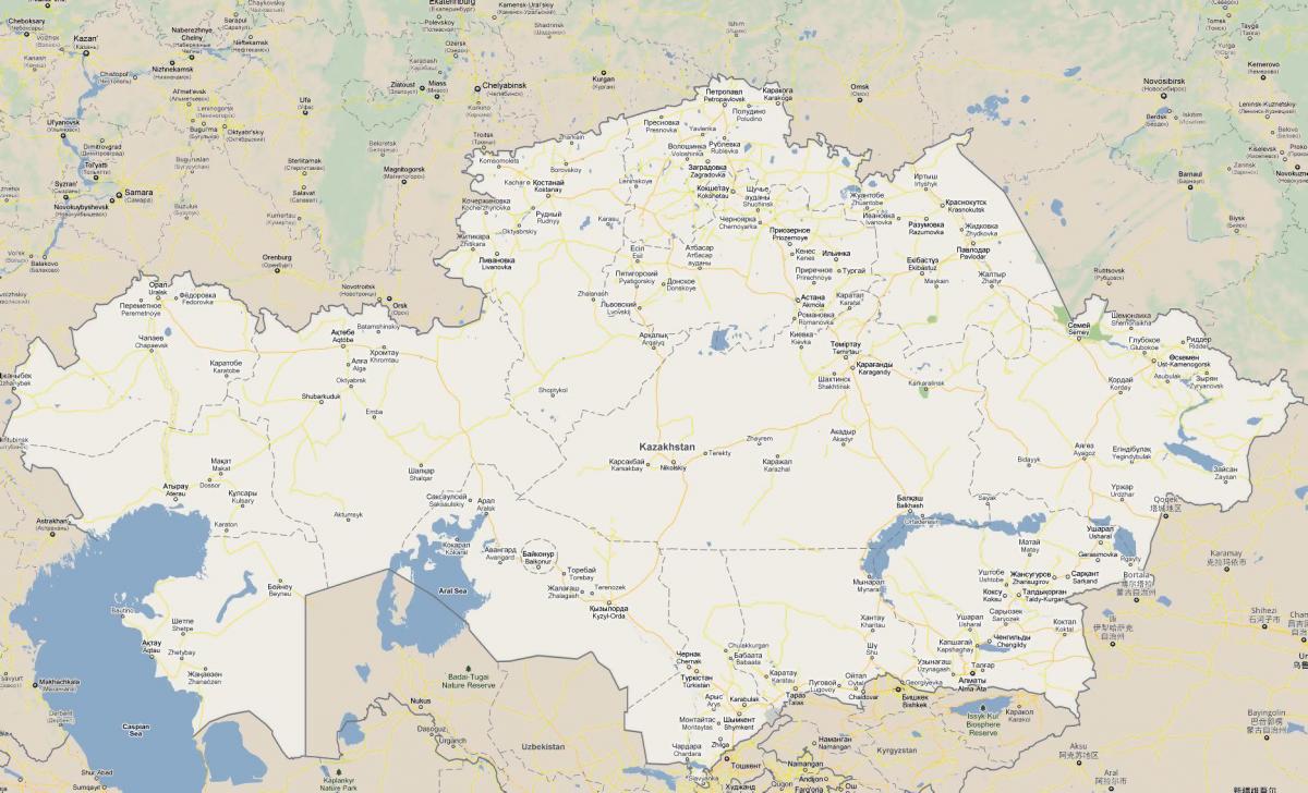 지도:카자흐스탄 road