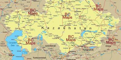 카자흐스탄도시 지도