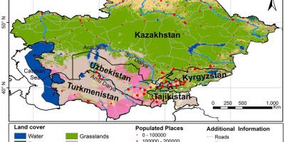 지도:카자흐스탄 기후