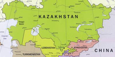 지도 텡 기즈 카자흐스탄